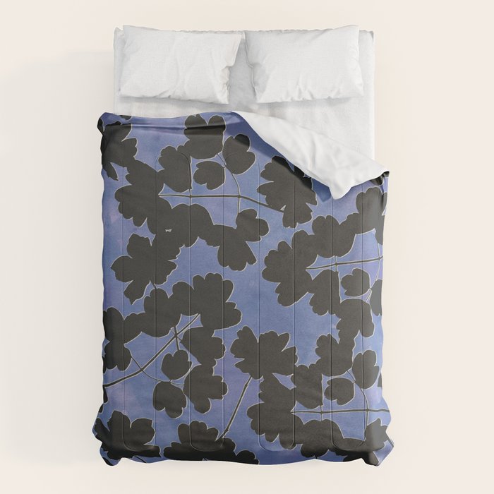 Shadow Poppies - Blue Comforter Gallery Image 6