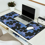 Shadow Poppies - Blue Desk Mat Gallery Image 2
