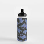 Shadow Poppies - Blue Water Bottle Gallery Image 2