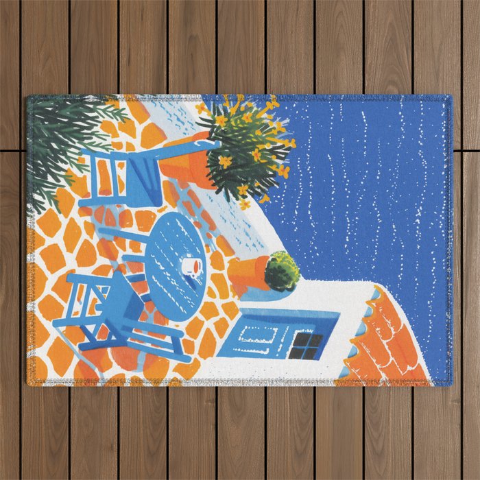 Coffee with a view Outdoor Rug Gallery Image 1