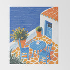 Coffee with a view Throw Blanket Gallery Image 2