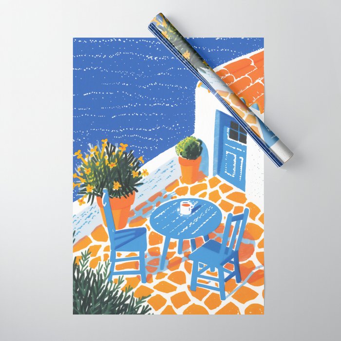 Coffee with a view Wrapping Paper Gallery Image 1