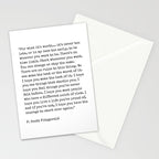 For What Its Worth | F. Scott Fitzgerald Quote Stationery Card Gallery Image 2