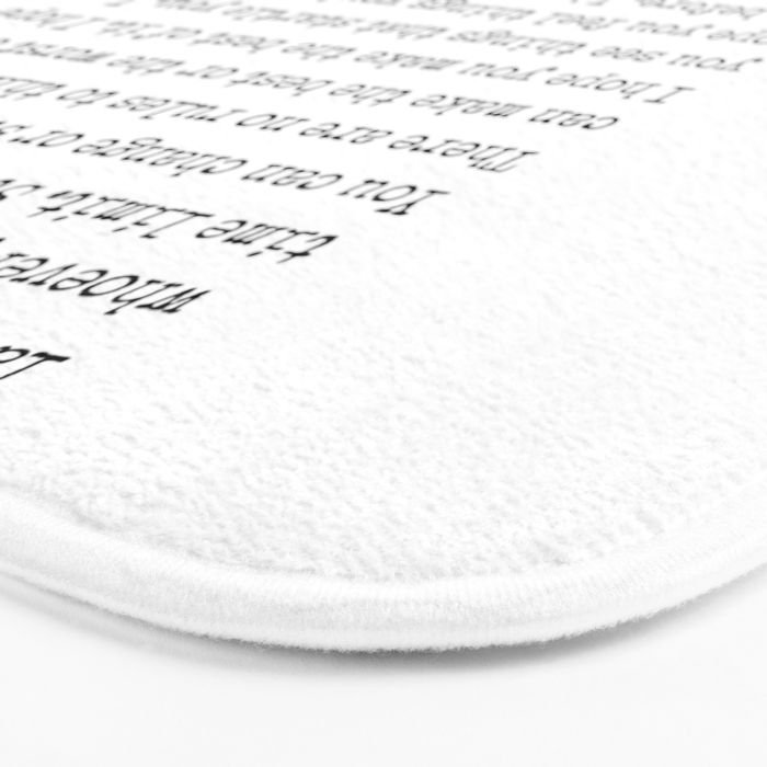 For What Its Worth | F. Scott Fitzgerald Quote Bath Mat Gallery Image 3