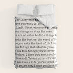 For What Its Worth | F. Scott Fitzgerald Quote Comforter Gallery Image 6