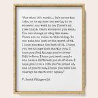 For What Its Worth | F. Scott Fitzgerald Quote Serving Tray Gallery Image 1