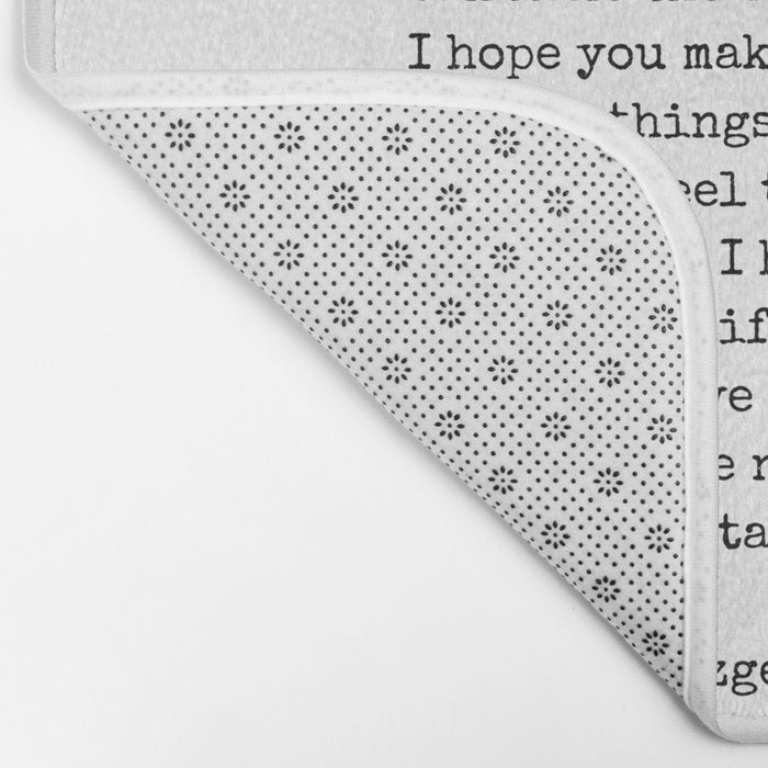 For What Its Worth | F. Scott Fitzgerald Quote Bath Mat Gallery Image 2