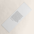 For What Its Worth | F. Scott Fitzgerald Quote Yoga Mat Gallery Image 1