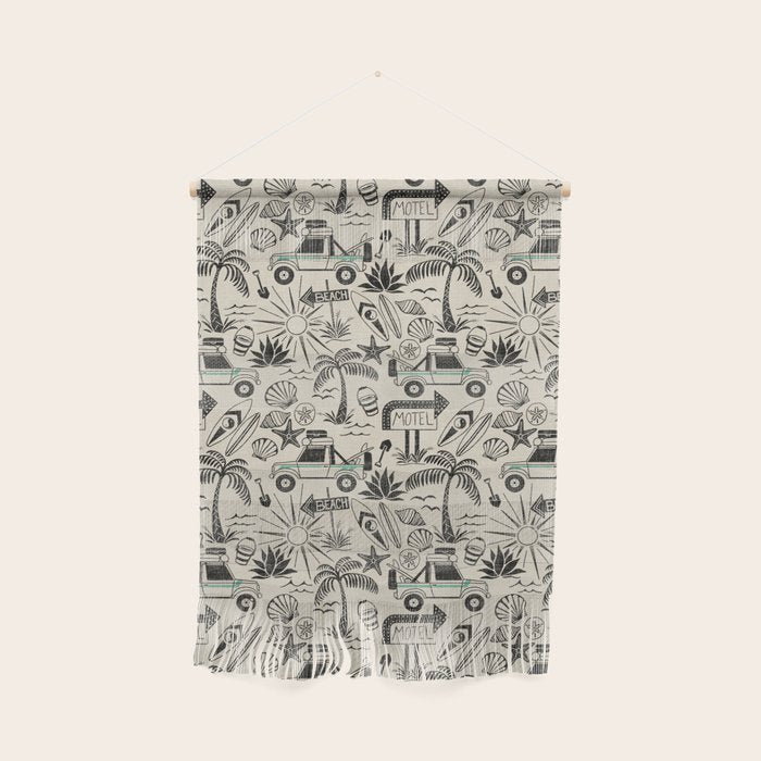 Baja - black and teal Wall Hanging Gallery Image 1