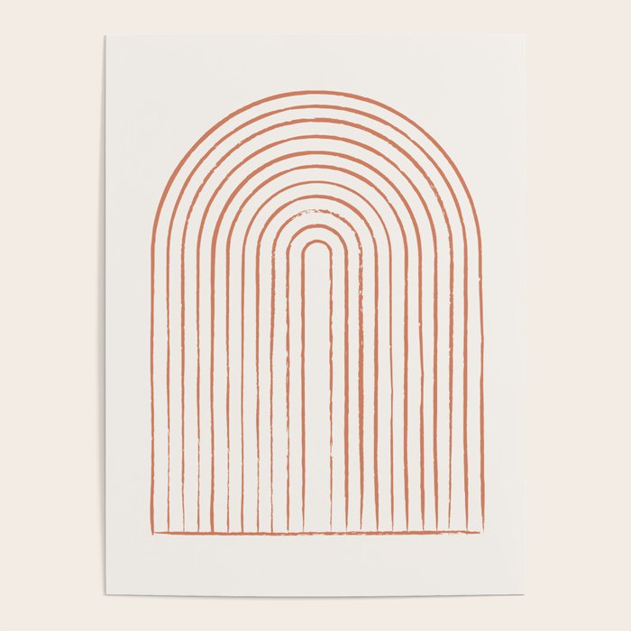 Arch Dusty Orange Poster Gallery Image 4