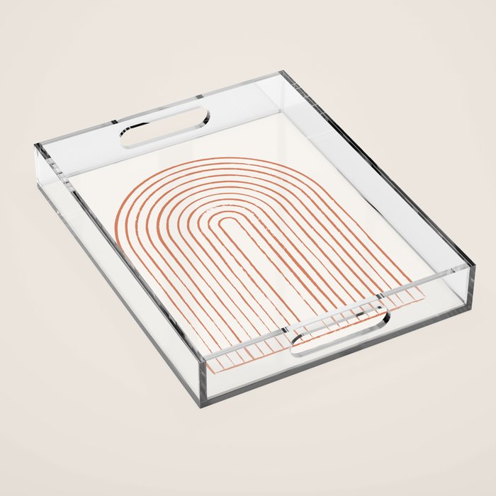 Arch Dusty Orange Acrylic Tray Gallery Image 1