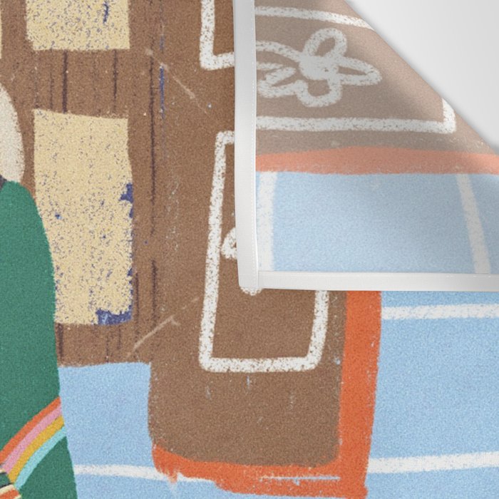 Folk heroine portraitgigi-rosado, Wall Tapestry Gallery Image 3