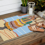 Folk heroine portraitgigi-rosado, Outdoor Rug Gallery Image 2