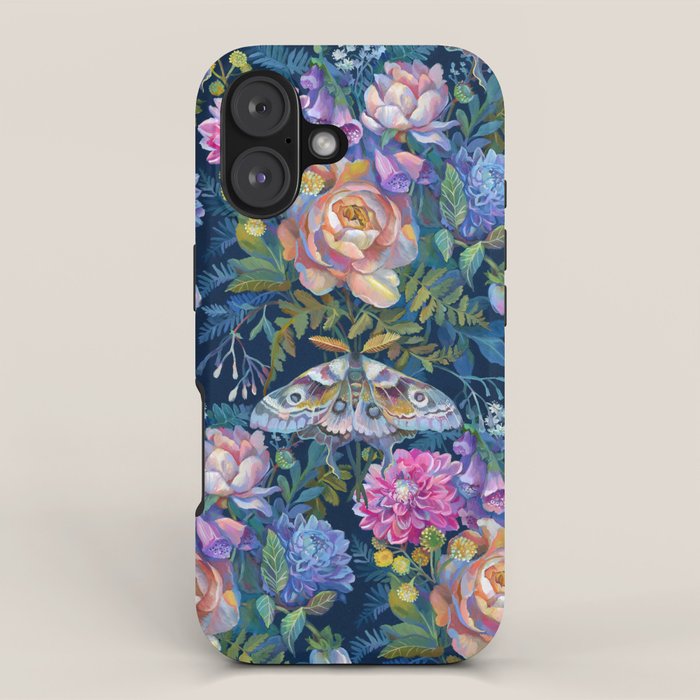 Moth Flower Bouquet iPhone Case Gallery Image 1