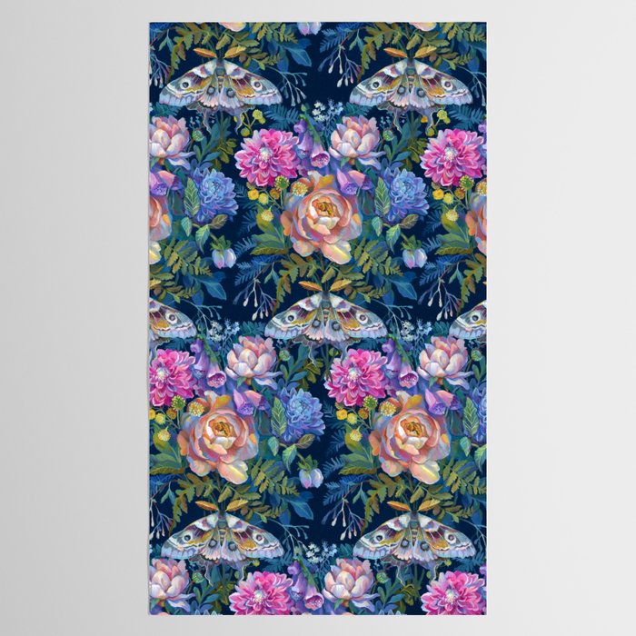 Moth Flower Bouquet Tablecloth Gallery Image 2