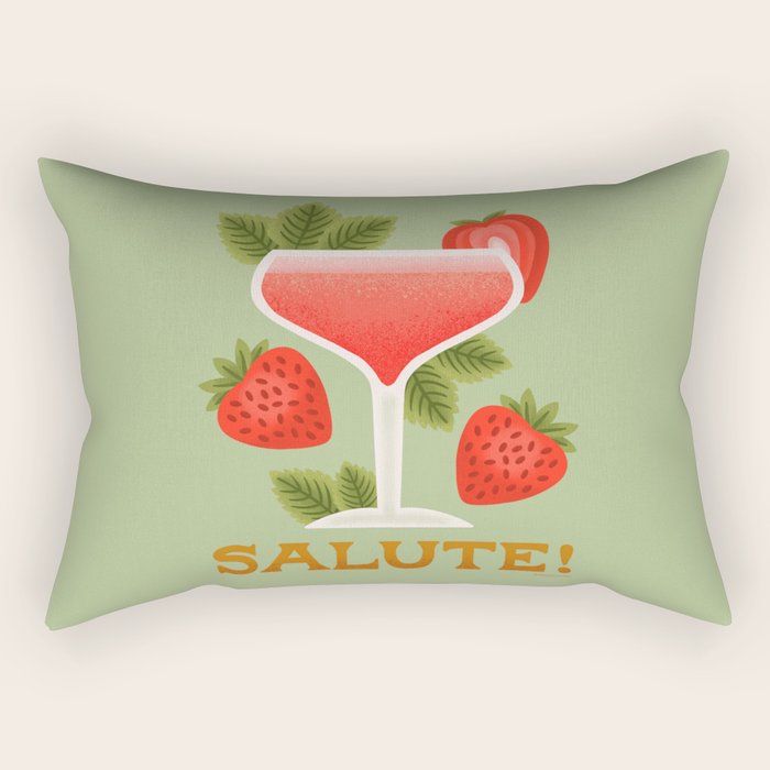 Rossini - Amalfi Coast Cocktails Rectangular Pillow Gallery Image 1