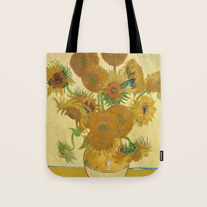 Sunflowers by Vincent Van Gogh Tote Bag Gallery Image 1
