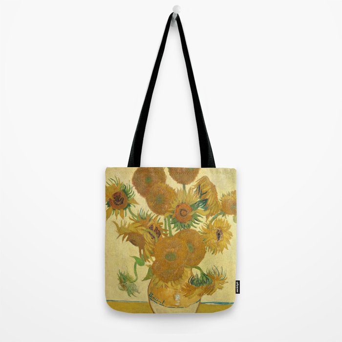 Sunflowers by Vincent Van Gogh Tote Bag Gallery Image 2