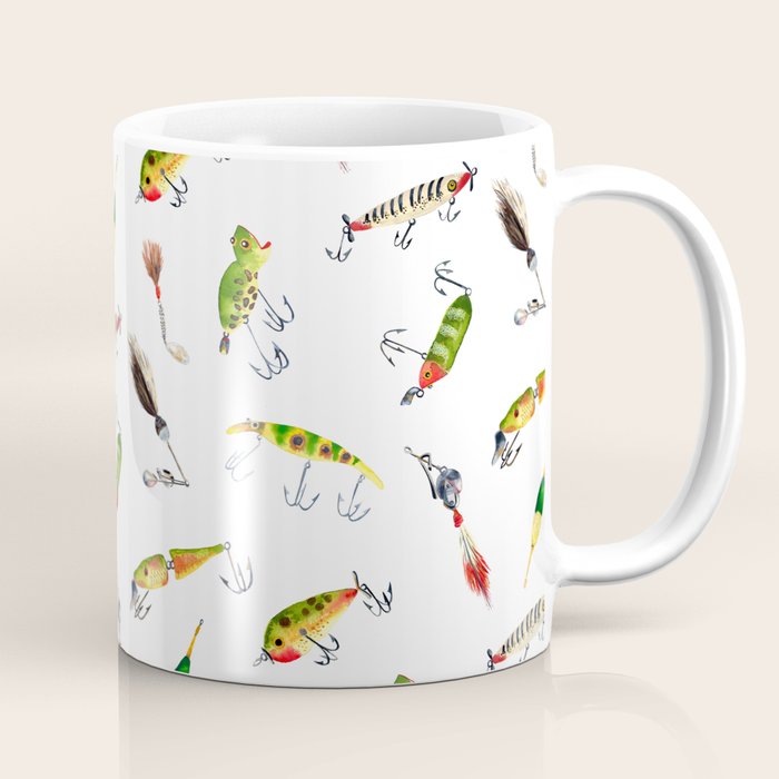 Vintage Fishing Lures Coffee Mug Gallery Image 1