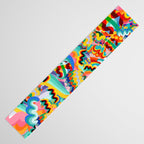 Colorful Abstract Graffiti Pop Art Pattern Design by Emmanuel Signorino  Table Runner Gallery Image 3