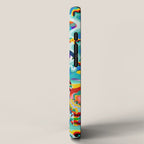 Colorful Abstract Graffiti Pop Art Pattern Design by Emmanuel Signorino  iPhone Case Gallery Image 2