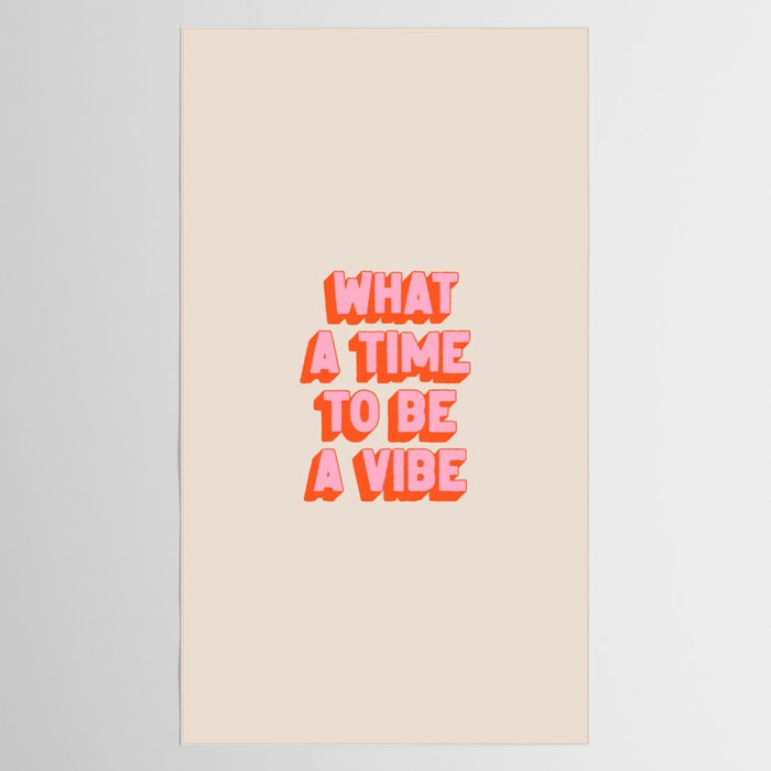 What A Time To Be A Vibe: The Peach Edition Tablecloth Gallery Image 2