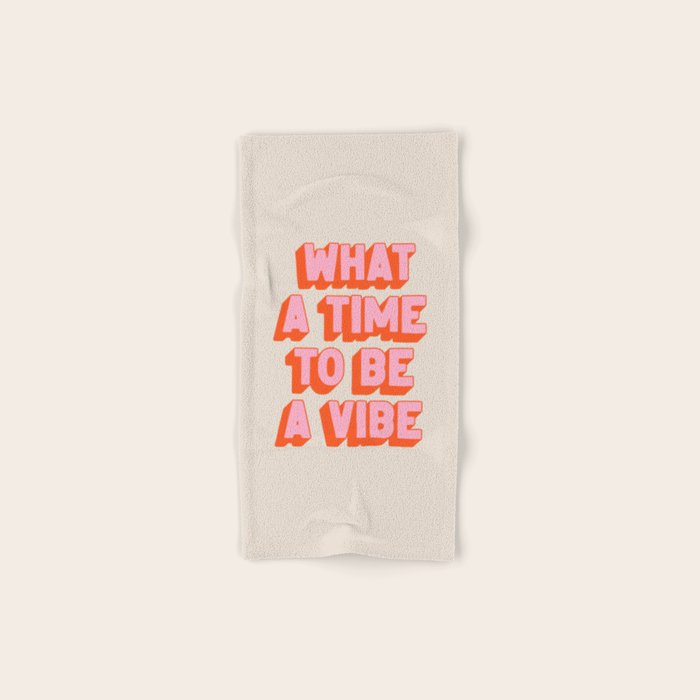 What A Time To Be A Vibe: The Peach Edition Bath Towel Gallery Image 1