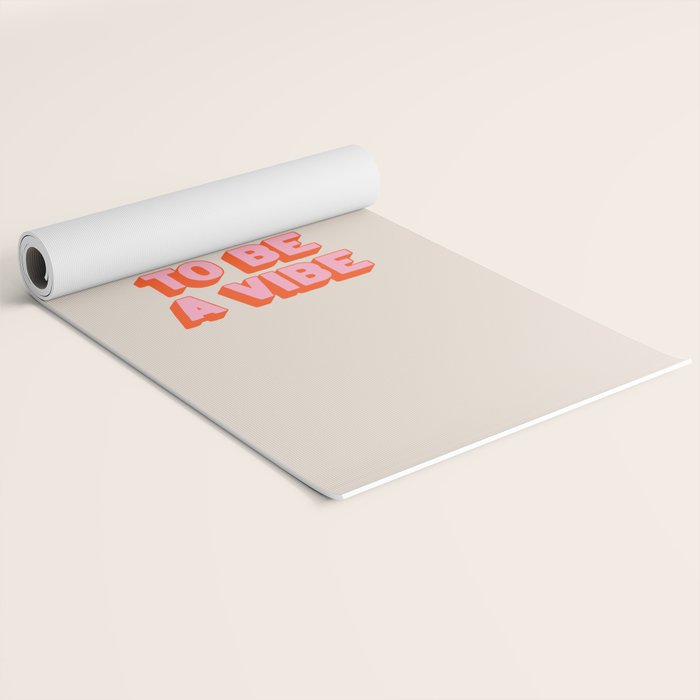 What A Time To Be A Vibe: The Peach Edition Yoga Mat Gallery Image 2