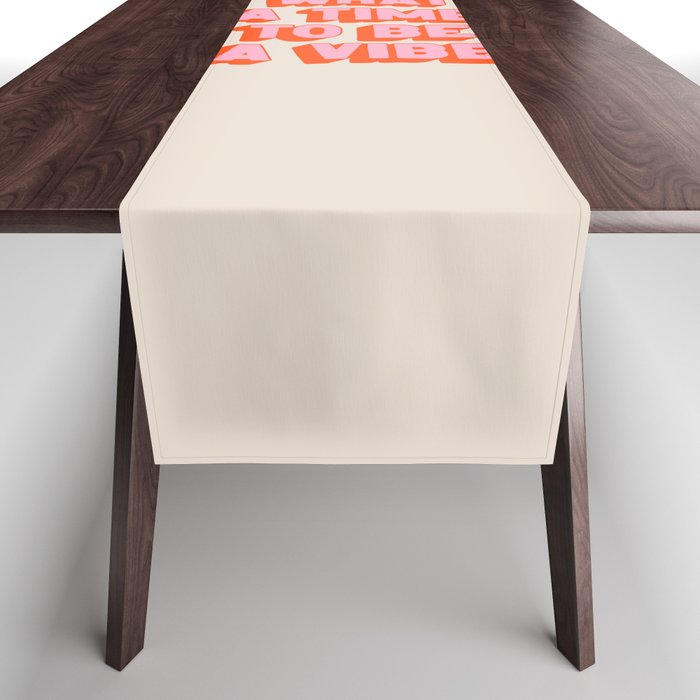What A Time To Be A Vibe: The Peach Edition Table Runner Gallery Image 1