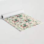 Mid Century Cat Abstract - Pink Aqua Yoga Mat Gallery Image 2