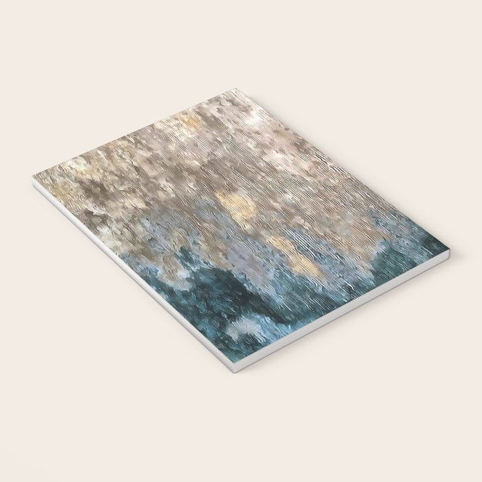 Blue Grey Abstract Notebook Gallery Image 3
