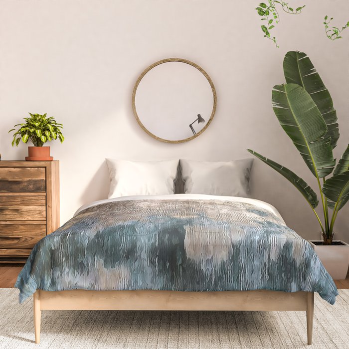 Blue Grey Abstract Comforter Gallery Image 3
