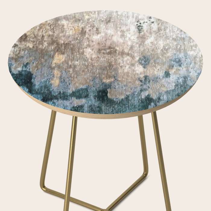 Blue Grey Abstract Side Table Gallery Image 2