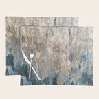 Blue Grey Abstract Placemat Gallery Image 1