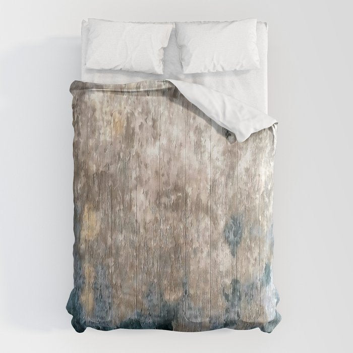 Blue Grey Abstract Comforter Gallery Image 1