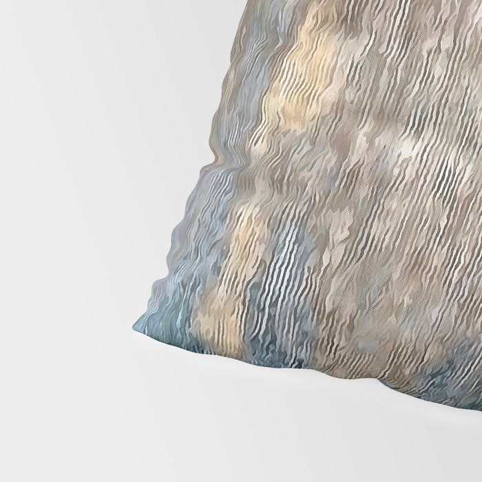 Blue Grey Abstract Pillow Sham Gallery Image 4