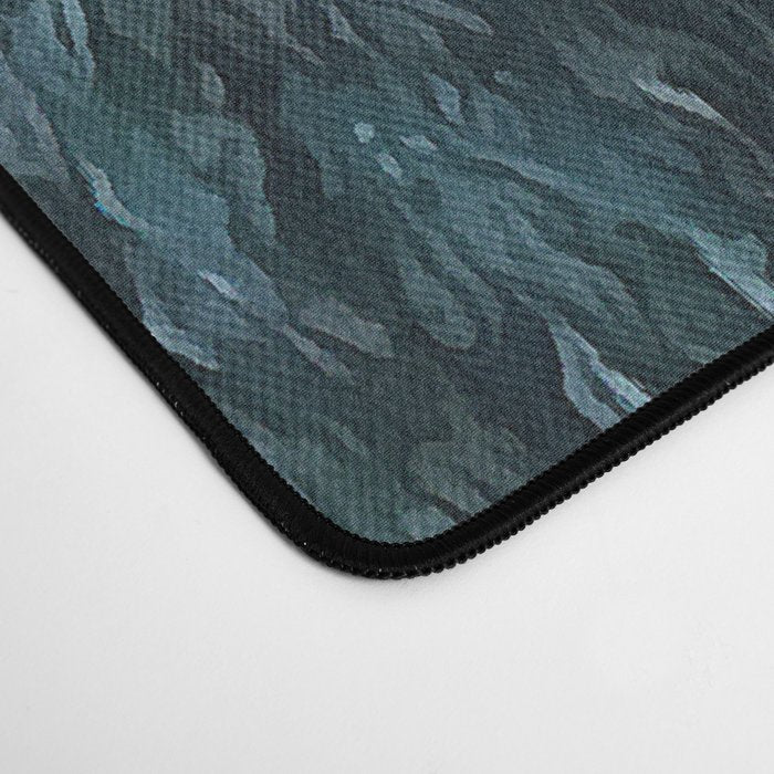 Blue Grey Abstract Desk Mat Gallery Image 4