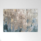 Blue Grey Abstract Welcome Mat Gallery Image 1