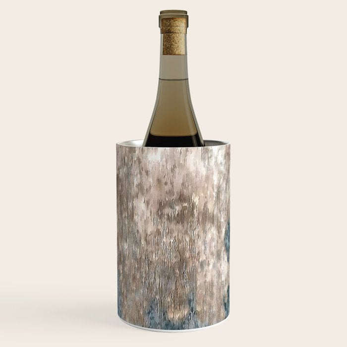 Blue Grey Abstract Wine Chiller Gallery Image 1
