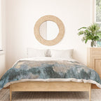 Blue Grey Abstract Duvet Cover Gallery Image 3