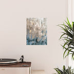 Blue Grey Abstract Poster Gallery Image 2