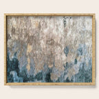 Blue Grey Abstract Serving Tray Gallery Image 1