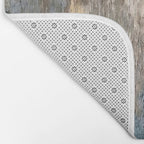 Blue Grey Abstract Bath Mat Gallery Image 2
