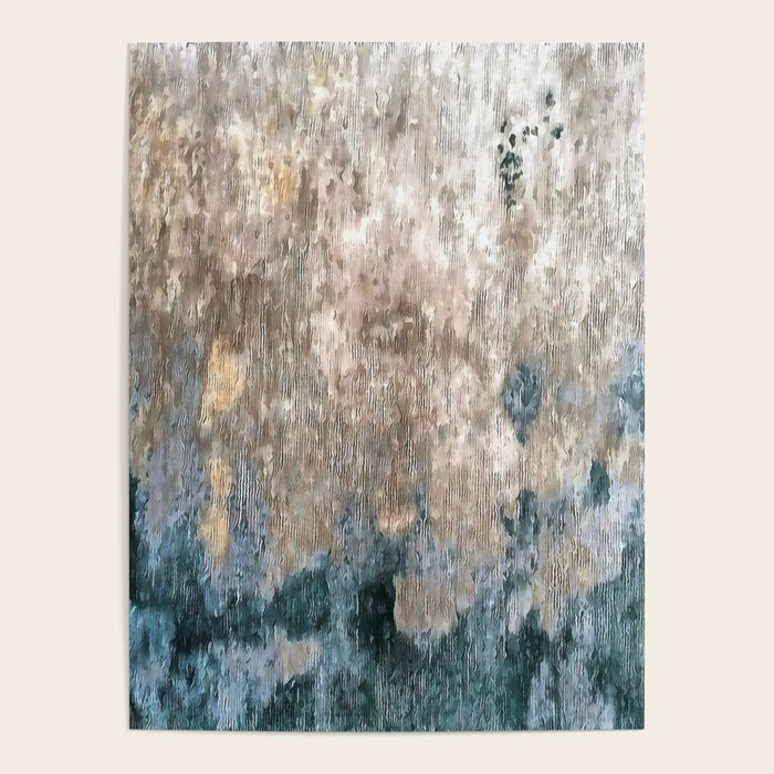 Blue Grey Abstract Poster Gallery Image 4