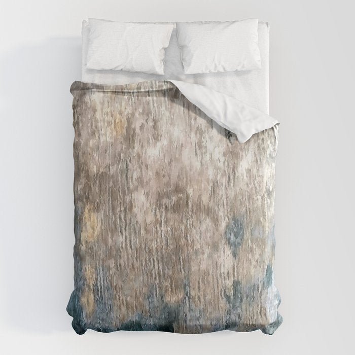 Blue Grey Abstract Duvet Cover Gallery Image 6