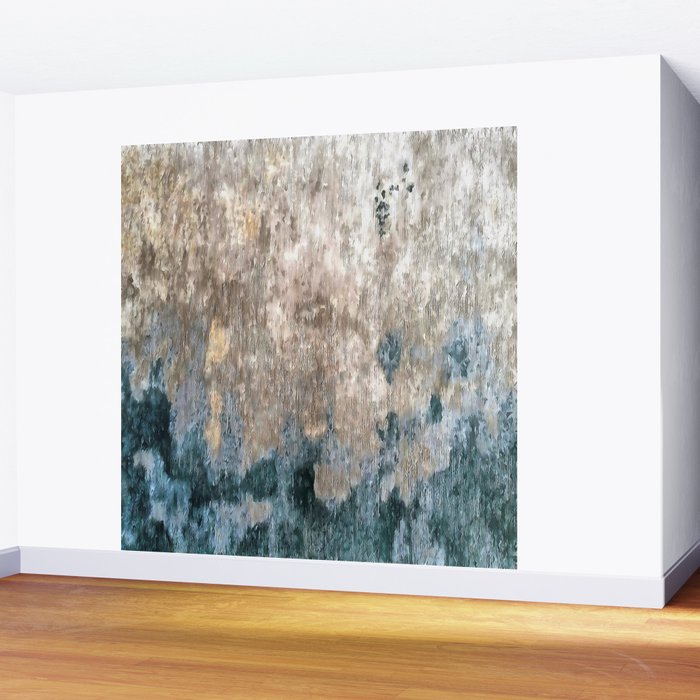Blue Grey Abstract Wall Mural Gallery Image 2
