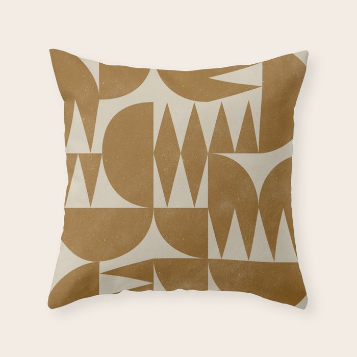 Woodblock Pattern Throw Pillow Gallery Image 6