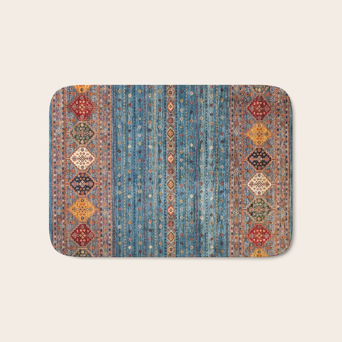Traditional Vintage Moroccan Carpet Bath Mat Gallery Image 1