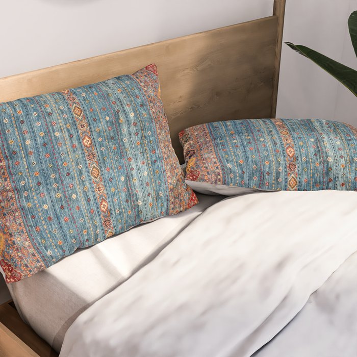 Traditional Vintage Moroccan Carpet Pillow Sham Gallery Image 2