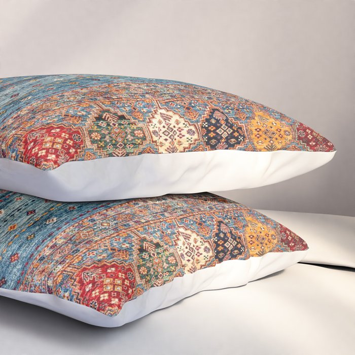 Traditional Vintage Moroccan Carpet Pillow Sham Gallery Image 3